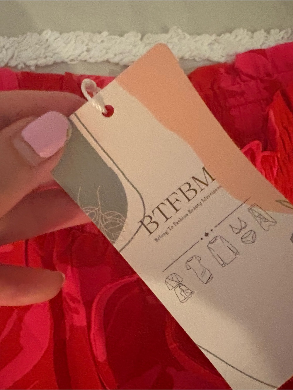 Red Floral A-Line Palazzo Pants - Women's - Picture 5 of 6